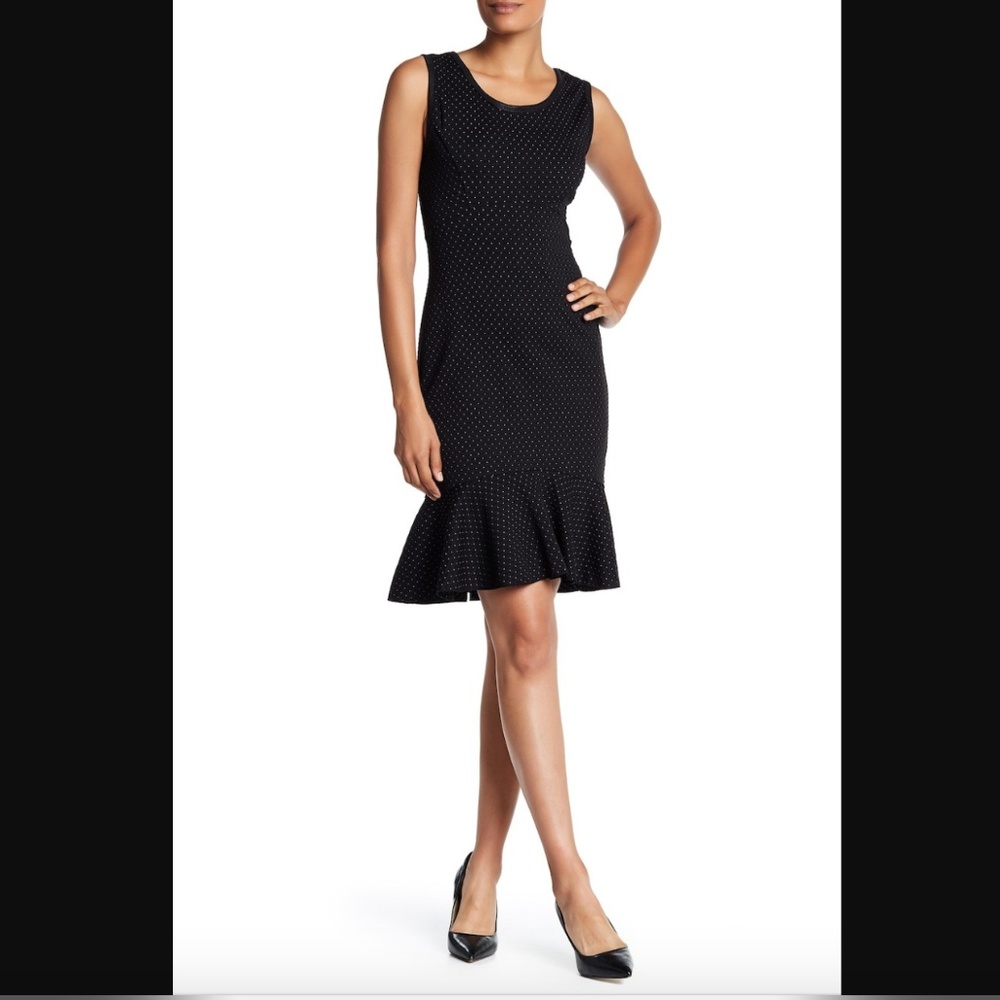 Max Studio Polka Dot Sleeveless Dress